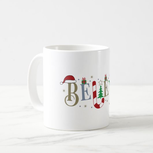 Glaube Weihnachten Tasse (Vorderseite Links)