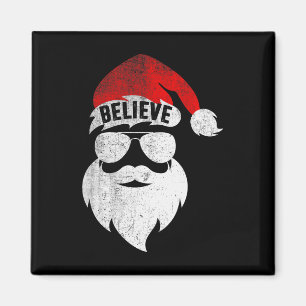 Glaube Weihnachten Weihnachtsmann Pajamas Familie  Magnet