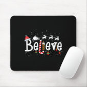 Glaube Weihnachten Weihnachtsmann Reindeer Candy C Mousepad (Mit Mouse)
