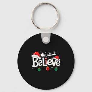 Glaube Weihnachten Weihnachtsmann Reindeer Candy C Schlüsselanhänger