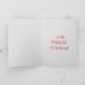 Glaube! Weihnachten Zebra mit Roter Weihnachtsmann (Innenseite)