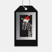 Glaube! Weihnachten Zebra mit Roter Weihnachtsmann Geschenkanhänger (Vorderseite)