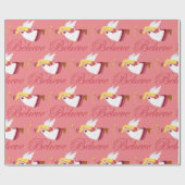 Glaube Weihnachts-Engel Geschenkpapier (Flach)