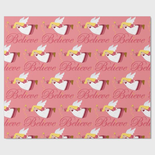 Glaube Weihnachts-Engel Geschenkpapier (Flach)