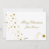 Glaube Weihnachts-Fotokarte Feiertagskarte (Rückseite)