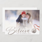 Glaube Weihnachts-Fotokarte Feiertagskarte (Vorne/Hinten)