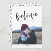 Glaube Weihnachts-Fotokarten Feiertagskarte (Vorne/Hinten)