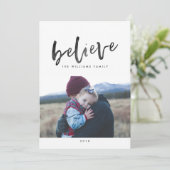 Glaube Weihnachts-Fotokarten Feiertagskarte (Stehend Vorderseite)