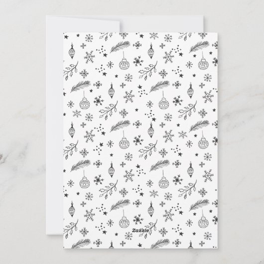 Glaube Weihnachts-Fotokarten Feiertagskarte (Rückseite)