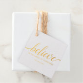 Glaube Weihnachts-Script Green Geschenkanhänger (Mit Box)