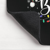 Glaube Weihnachtsbeleuchtung Red Weihnachtsmannmüt Mousepad (Ecke)