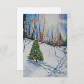 Glaube Weihnachtskarte Einladung (Vorne/Hinten)