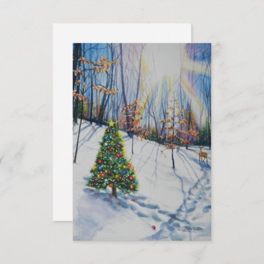 Glaube Weihnachtskarte Einladung (Vorne/Hinten)