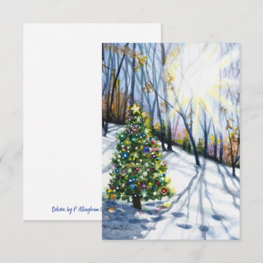 Glaube Weihnachtskarte Einladung (Vorne/Hinten)