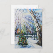 Glaube Weihnachtskarte Einladung (Vorne/Hinten)