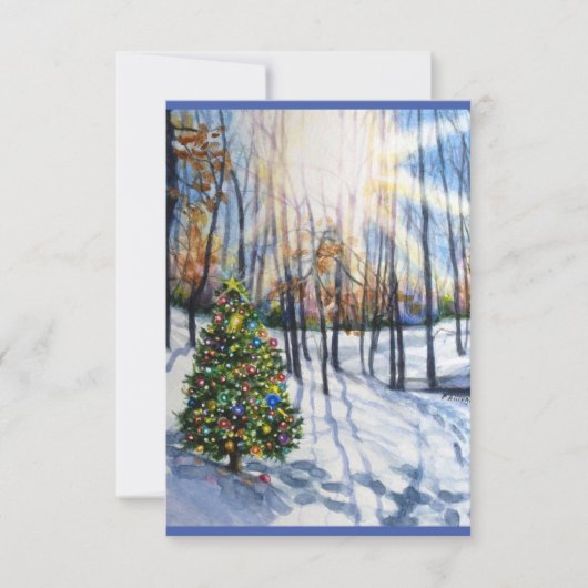 Glaube Weihnachtskarte Karte (Vorderseite)