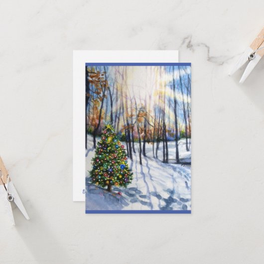 Glaube Weihnachtskarte Karte (Vorderseite/Rückseite Beispiel)