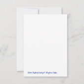 Glaube Weihnachtskarte Karte (Rückseite)