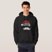 Glaube Weihnachtsmannmütze Cap White Mustache Fami Hoodie (Vorne ganz)