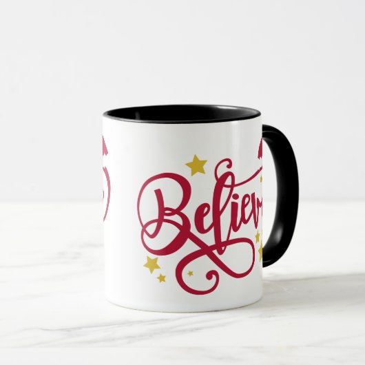 GLAUBE Weihnachtsmannmütze Tasse (VorderseiteRechts)