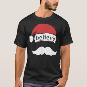 Glaube Weihnachtsmannmütze Weihnachten Weißer Schn T-Shirt