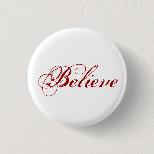 Glaube - Weiß Button