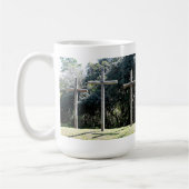 Glaube weiß, dass Gott wird es tun Kaffeetasse (Links)