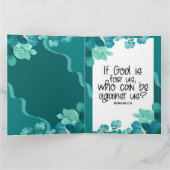 Glaube, wenn Gott für uns ist, die gegen uns sein Karte (Innenseite)