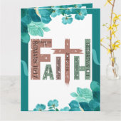 Glaube, wenn Gott für uns ist, die gegen uns sein Karte (Gelbe Blume)