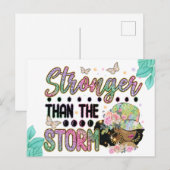 Glaube, wenn Gott für uns ist, die gegen uns sein  Postkarte (Vorne/Hinten)