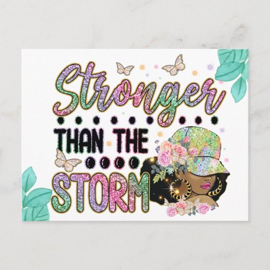 Glaube, wenn Gott für uns ist, die gegen uns sein  Postkarte (Vorderseite)