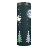 Glaube White Santa Rainbow Sky Thermosbecher (Rückseite)