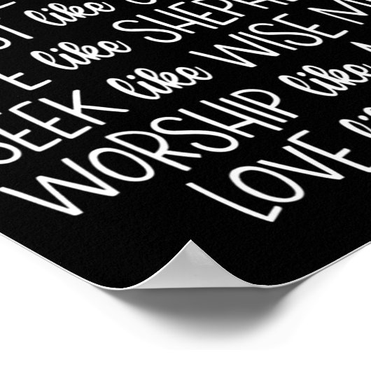 Glaube wie Maria Vertrauen wie Joseph Praying Chri Poster (Ecke)