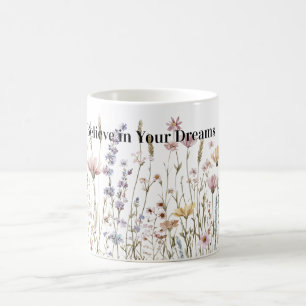 Glaube Wildblumen Kaffeetasse