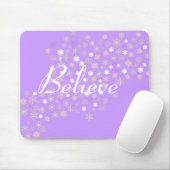 Glaube/Winter-Schneeflocken Mousepad (Mit Mouse)