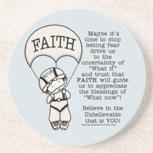 Glaube wird leiten getränkeuntersetzer