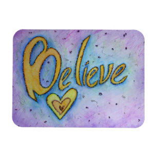 Glaube Word Art Herz Inspiration Kühlschrankmagnet Magnet