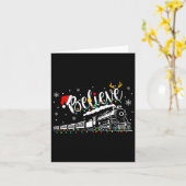 Glaube Zug Weihnachten Nordpol Polar Express F Karte (Gelbe Blume)