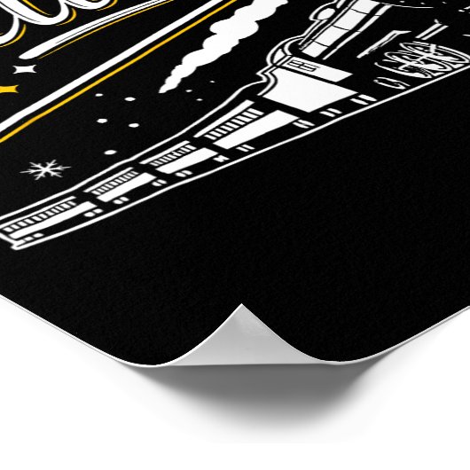 Glaube Zug Weihnachten Nordpol Polar Express F Poster (Ecke)