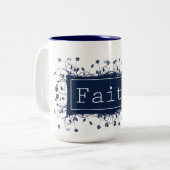 Glaube Zweifarbige Tasse (Vorderseite Links)