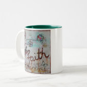 Glaube Zweifarbige Tasse (Vorderseite Links)