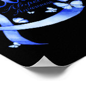 Glauben Alopezie Bewusstsein Schmetterling Poster (Ecke)