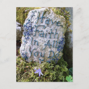 Glauben an alles, was du mit Inspiration sagst Postkarte