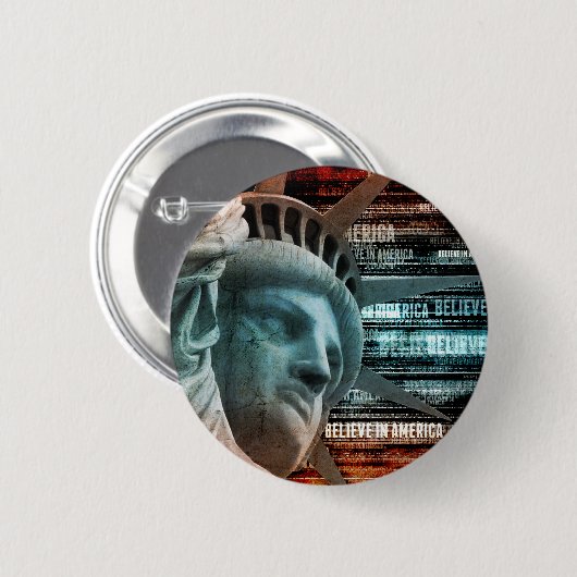 Glauben an Amerika Button (Vorne & Hinten)