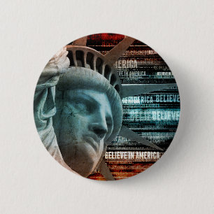 Glauben an Amerika Button