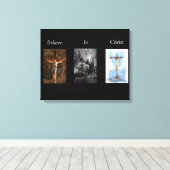 Glauben an Christus Wrapped Canvas 3 Leinwanddruck (Insitu (Holzboden))