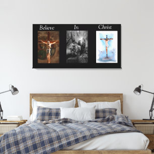 Glauben an Christus Wrapped Canvas 3 Leinwanddruck