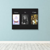 Glauben an Christus Wrapped Canvas 8 Leinwanddruck (Insitu (Holzboden))