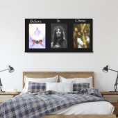 Glauben an Christus Wrapped Canvas 8 Leinwanddruck (Insitu (Schlafzimmer))