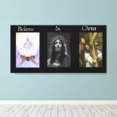 Glauben an Christus Wrapped Canvas 8 Leinwanddruck (Insitu (Holzboden))